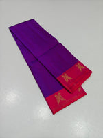 Load image into Gallery viewer, Classic Violet &amp; Pink 2gm Zari Elegance Kanchipuram Handloom Silk Saree SS27077
