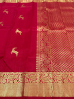 Load image into Gallery viewer, Classic Pink 1gm Zari Bridal Elegance Kanchipuram Handloom Silk Saree SS24759
