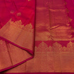 Load image into Gallery viewer, Classic Dark Pink 2gm Zari Temple Bridal Elegance Kanchipuram Handloom Silk Saree SS26588
