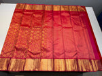 Load image into Gallery viewer, Classic Reddish Pink 2gm Zari Bridal Elegance Kanchipuram Handloom Silk Saree SS23839
