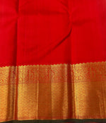 Load image into Gallery viewer, Classic Neon Green &amp; Chilli Red 2gm Zari Bridal Elegance Kanchipuram Handloom Silk Saree SS27262
