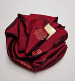 Load image into Gallery viewer, Classic Brick Red Elegance Handloom Soft Silk Saree SS25740
