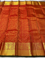 Load image into Gallery viewer, Classic Red &amp; Dark Green 2gm Zari Bridal Elegance Kanchipuram Handloom Silk Saree SS25230
