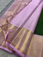 Load image into Gallery viewer, Classic Green &amp; Baby Pink Kanchipuram Handloom Silk Saree SS26029
