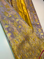 Load image into Gallery viewer, Pastel Lavender 1gm Zari Bridal Elegance Kanchipuram Handloom Silk Saree SS23852
