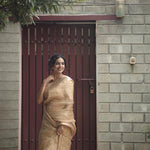 Load image into Gallery viewer, Classic Beige Elegance Tissue Silk Saree SS25260
