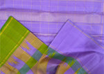 Load image into Gallery viewer, Classic Lavender 1gm Multi Color Zari Checks Elegance Kanchipuram Handloom Silk Saree SS27981

