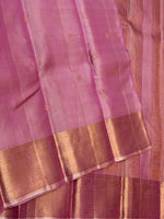 Load image into Gallery viewer, Classic Onion Pink 2gm Zari Elegance Kanchipuram Handloom Silk Saree SS27085
