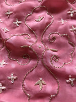 Load image into Gallery viewer, Pastel Rose Zardosi Handwork Elegance Crepe Silk Saree SS25396
