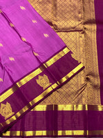 Load image into Gallery viewer, Classic Magenta &amp; Purple Pink 2gm Zari Elegance Kanchipuram Silk Saree SS24012
