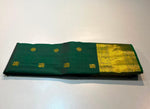 Load image into Gallery viewer, Classic Emerald Green Bridal Elegance Kanchipuram Handloom Silk Saree SS28064
