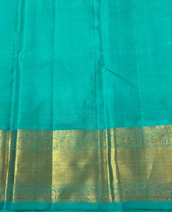 Classic Vadamalli & Sea Green 2gm Zari Kanchipuram Handloom Silk Saree SS26019