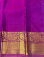 Load image into Gallery viewer, Classic Azure Blue &amp; Fuchsia Pink 2gm Zari Elegance Kanchipuram Handloom Silk Saree SS27352
