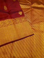 Load image into Gallery viewer, Classic Brick Red 2gm Zari Bridal Elegance Kanchipuram Handloom Silk Saree SS25917

