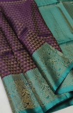 Load image into Gallery viewer, Classic Vadamalli &amp; Jade Green Double Warp Elegance Handloom Soft Silk Saree SS28474

