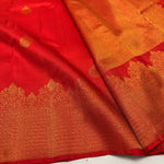 Load image into Gallery viewer, Classic Scarlet Red 2gm Zari Temple Bridal Elegance Kanchipuram Handloom Silk Saree SS26583
