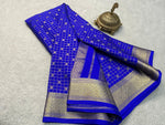 Load image into Gallery viewer, Classic Robin Blue Elegance Mysore Silk Saree SS24636
