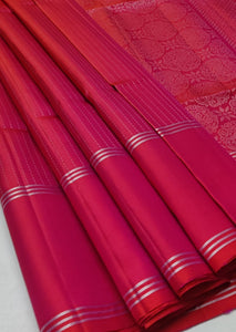 Classic Deep Pink Elegance Handloom Soft Silk Saree SS24739