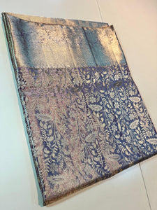 Classic Lavender Elegance Kanchipuram Tissue Handloom Silk Saree SS24513