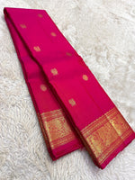 Load image into Gallery viewer, Classic Fuchsia Pink Bridal Elegance Kanchipuram Handloom Silk Saree SS27191
