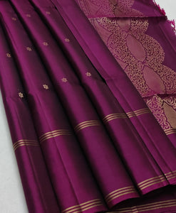 Classic Vadamalli Double Warp Elegance Handloom Soft Silk Saree SS26408