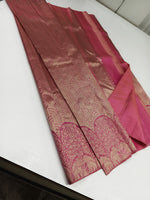 Load image into Gallery viewer, Classic Rose Pink 2gm Zari Elegance Kanchipuram Handloom Silk Saree SS25299
