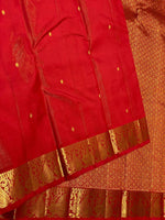 Load image into Gallery viewer, Classic Red 2gm Zari Vaira Oosi Kanchipuram Handloom Silk Saree SS26515
