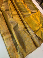 Load image into Gallery viewer, Classic Gold Bridal Elegance Kanchipuram Handloom Silk Saree SS26873
