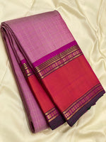 Load image into Gallery viewer, Classic Pastel Pink &amp; Brick Rose 2gm Zari Kanchipuram Handloom Silk Saree SS26247
