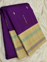 Load image into Gallery viewer, Classic Vadamalli &amp; Beige 2gm Zari Elegance Kanchipuram Handloom Silk Saree SS26921
