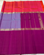 Load image into Gallery viewer, Classic Lavender &amp; Plum Kanchipuram Handloom Silk Saree SS25582
