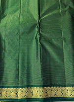 Load image into Gallery viewer, Classic Peacock Green 2gm Zari Elegance Kanchipuram Handloom Silk Saree SS25250
