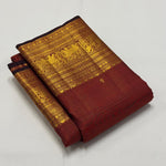 Load image into Gallery viewer, Classic Brownish Red Elegance Kanchipuram Handloom Silk Saree SS28584
