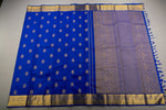 Load image into Gallery viewer, Classic Royal Blue Iruthalaipakshi motif designed Elegance Kanchipuram Handloom Silk Saree SS28526
