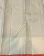 Load image into Gallery viewer, Classic Butter Cream 2gm Zari Elegance Kanchipuram Handloom Silk Saree SS27347
