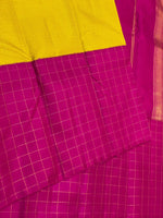 Load image into Gallery viewer, Classic Mango Yellow &amp; Green Pink Elegance Kanchipuram Handloom Silk Saree SS27168

