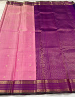 Load image into Gallery viewer, Pastel Pink &amp; Onion Pink 2gm Zari Kanchipuram Handloom Silk Saree SS25576
