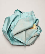 Load image into Gallery viewer, Classic Ice Blue Elegance Handloom Soft Silk Saree SS26534
