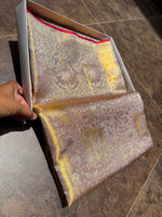 Load image into Gallery viewer, Classic Mauve Tint Bridal Elegance Tissue Kanchipuram Handloom Silk Saree SS27990

