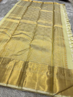 Load image into Gallery viewer, Classic Pista Green Kanchipuram Handloom Silk Saree SS26044
