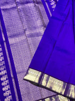Load image into Gallery viewer, Classic Robin Blue 2gm Zari Kanchipuram Handloom Silk Saree SS26500
