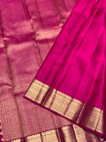 Load image into Gallery viewer, Classic Deep Pink 2gm Zari Bridal Elegance Kanchipuram Handloom Silk Saree SS28260
