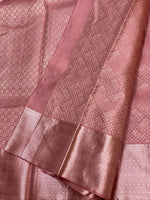 Load image into Gallery viewer, Classic Pastel Cocoa 2gm Antique Zari Bridal Elegance Kanchipuram Handloom Silk Saree SS25320
