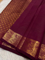 Load image into Gallery viewer, Classic Deep Pink 2gm Zari Elegance Kanchipuram Handloom Silk Saree SS23511
