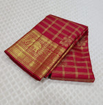 Load image into Gallery viewer, Classic Ruby Red 2gm Zari Kanchipuram Handloom Silk Saree SS26280
