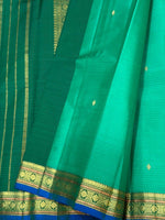 Load image into Gallery viewer, Classic Sea Green Traditional Butta Kanchipuram Handloom Silk Saree SS26593
