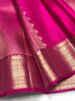 Load image into Gallery viewer, Classic Deep Pink 2gm Zari Bridal Elegance Kanchipuram Handloom Silk Saree SS28260
