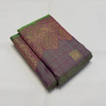 Load image into Gallery viewer, Classic Dual Lavender &amp; Kelly Green 1gm Zari Elegance Kanchipuram Silk Saree SS23834
