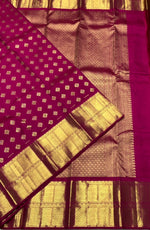 Load image into Gallery viewer, Classic Deep Pink 2gm Zari Bridal Elegance Kanchipuram Handloom Silk Saree SS24106
