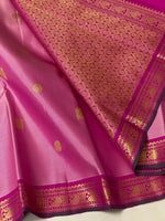 Load image into Gallery viewer, Classic Cerise Pink &amp; Ruby Pink 2gm Elegance Kanchipuram Handloom Silk Saree SS20540
